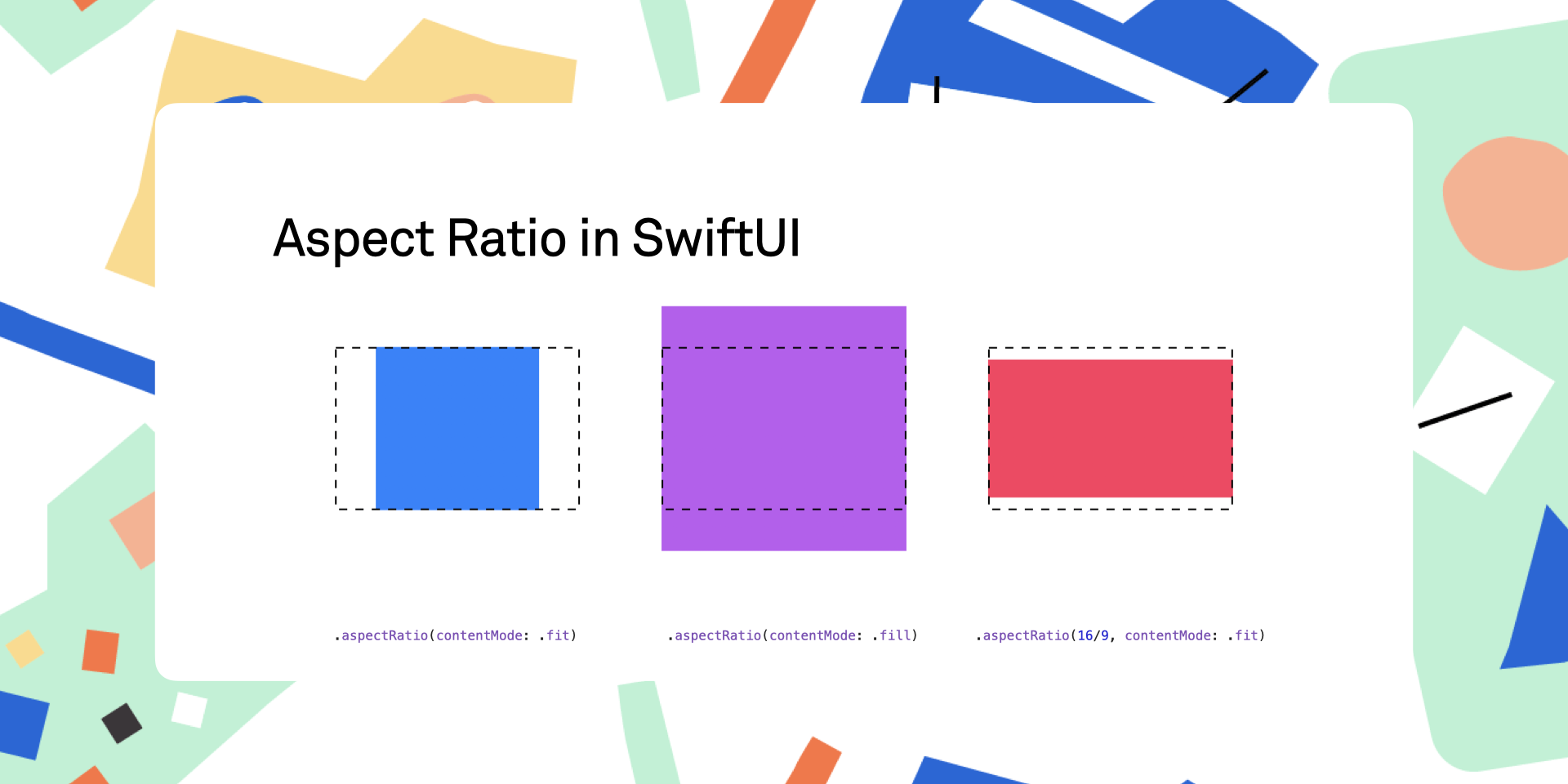 Aspect Ratios in SwiftUI · objc.io